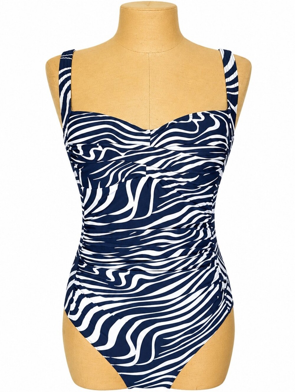 Bandeye Australia Navy White Zebra Print One Piece Swimsuit Size 10 (US 6)